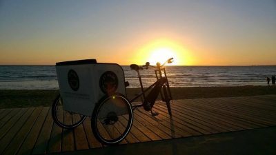 Rickshaws on St Kilda beach