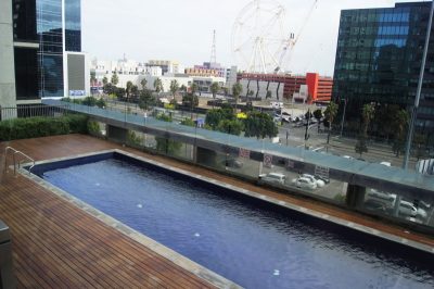 Rooftop outdoor swimming pool
